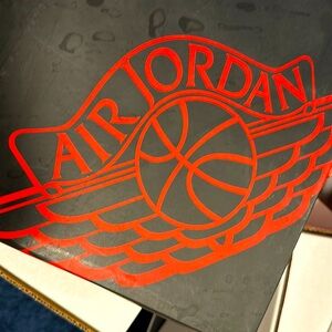 Barely used Air Jordan’s, black blue and white